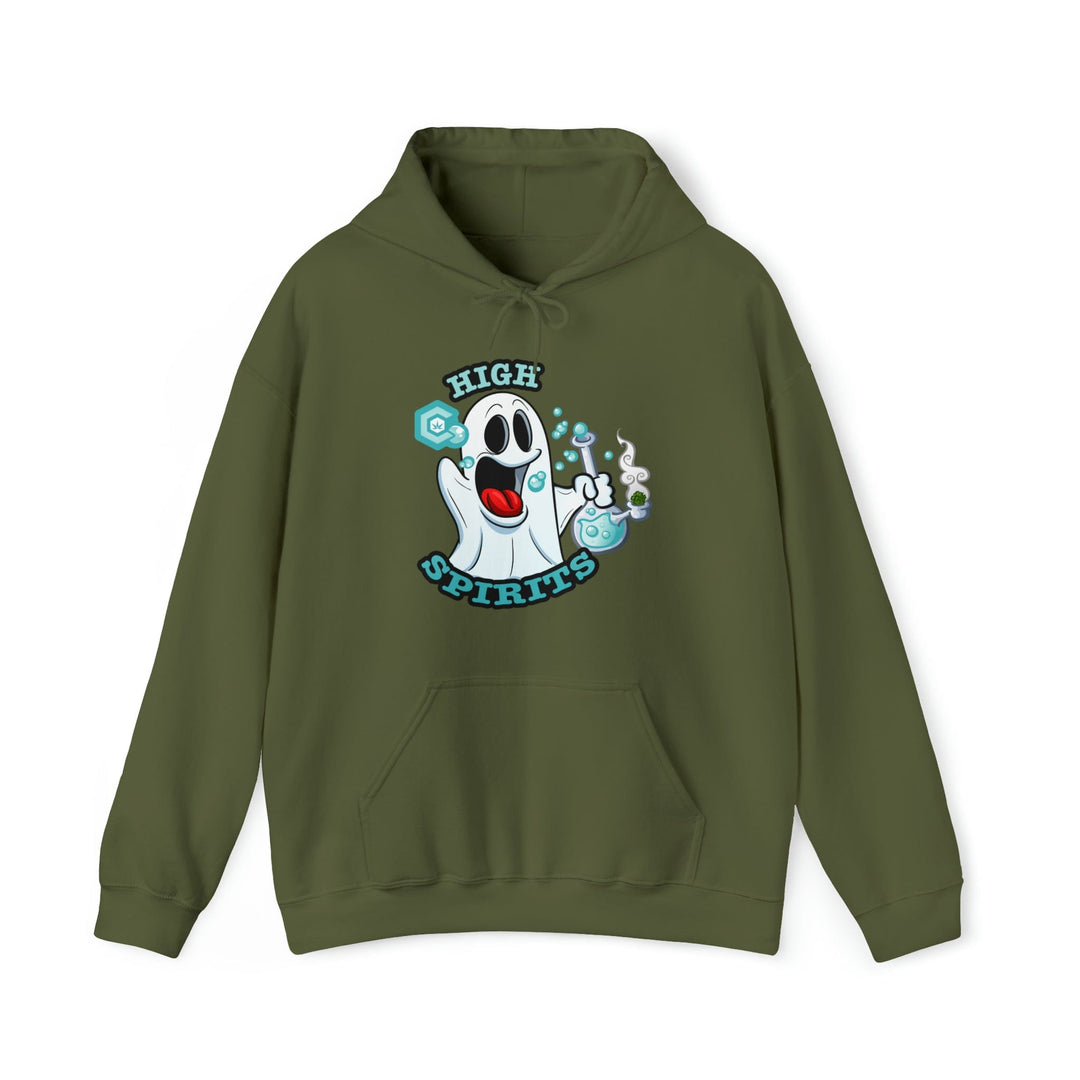High Spirits Ghost with Bong Cannabis Hoodie