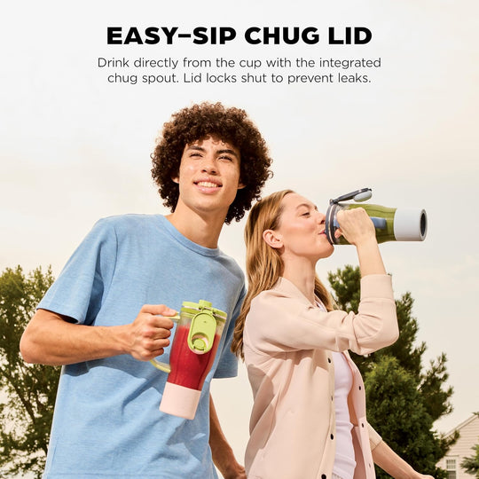 Ninja BlendBOSS | Personal Smoothie Blender & Tumbler | 26oz Travel Tumbler w/Leakproof Lid & Intergrated Chug Spout | AutoIQ Technololgy | 1200 Peak Watt | Watermelon Bubblegum | DB301GNBRN | (NEW)