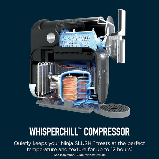 Ninja SLUSHi with RapidChill Technology, 88 oz. Frozen Drink & Slushie Machine, 5 Preset Programs, Margaritas, Frappés, and More, Premium Accents, Black, FS301