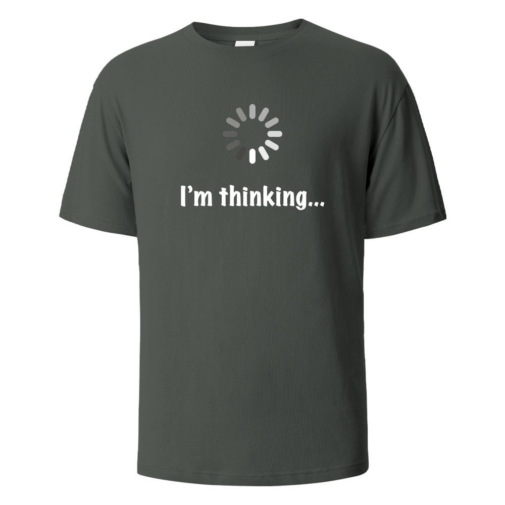 "I'm Thinking" Printed T-shirt for Men