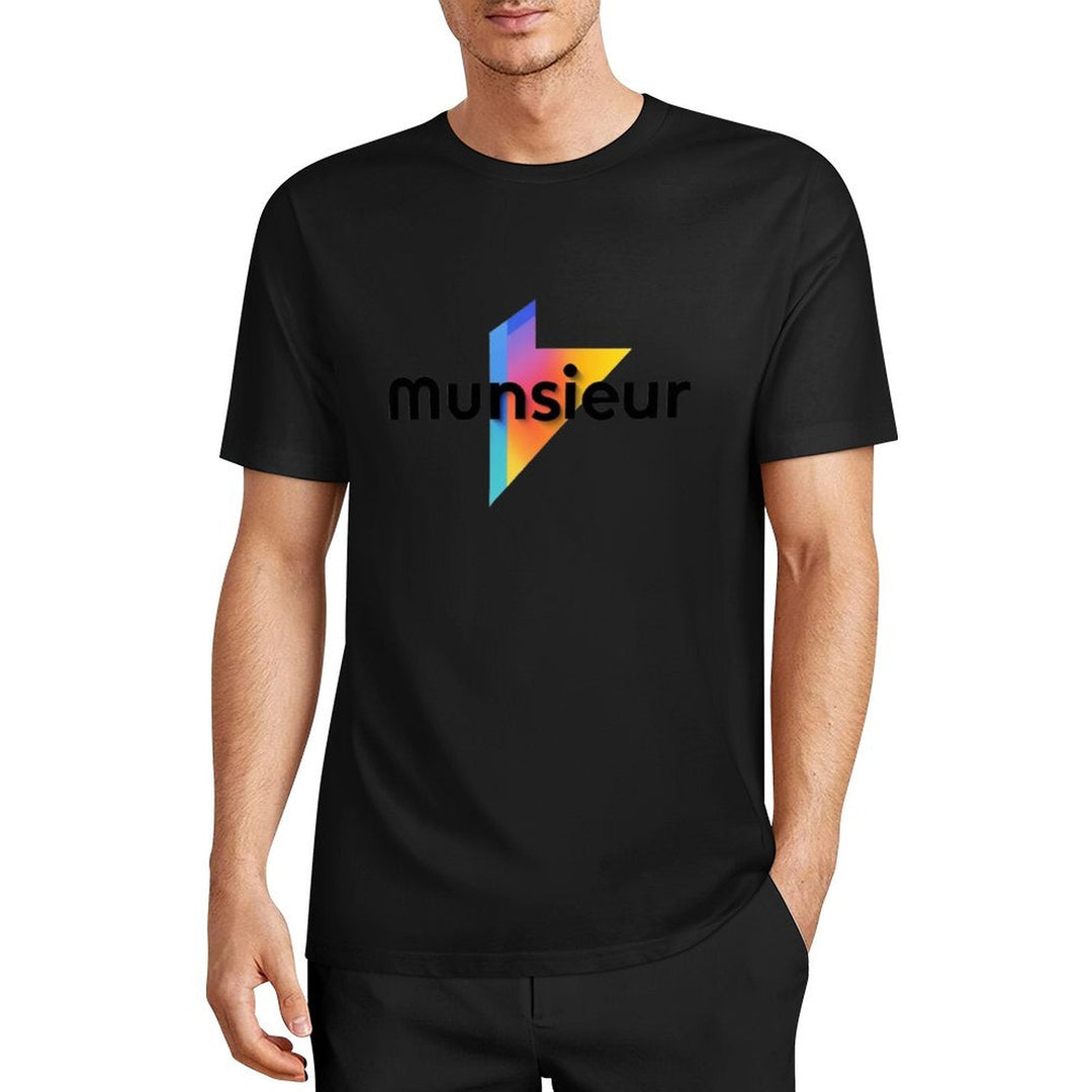Cool Munsieur graphic Tee Cotton Men's breathable