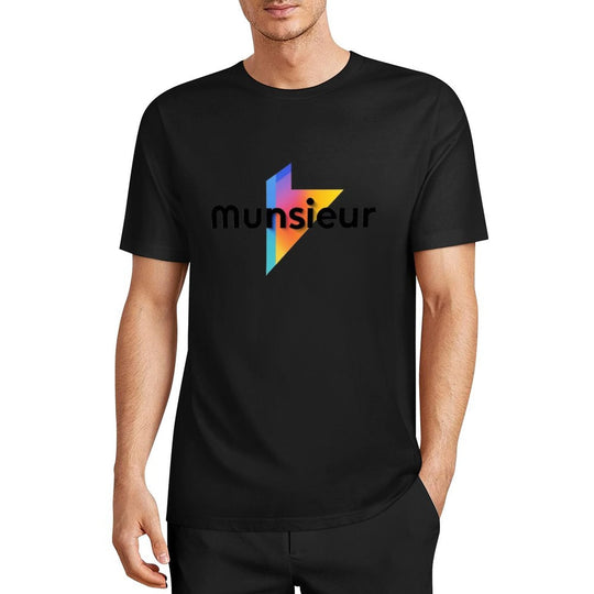 Cool Munsieur graphic Tee Cotton Men's breathable