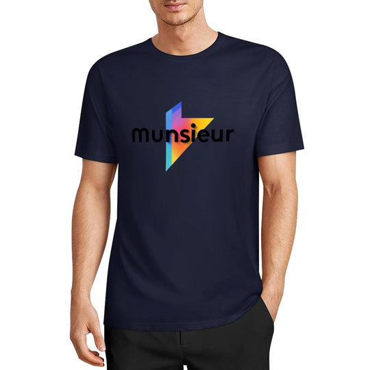 Cool Munsieur graphic Tee Cotton Men's breathable