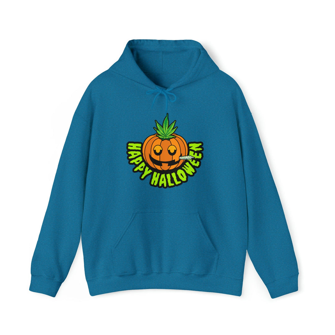 Happy Halloween Stoner Pumpkin Cannabis Hoodie