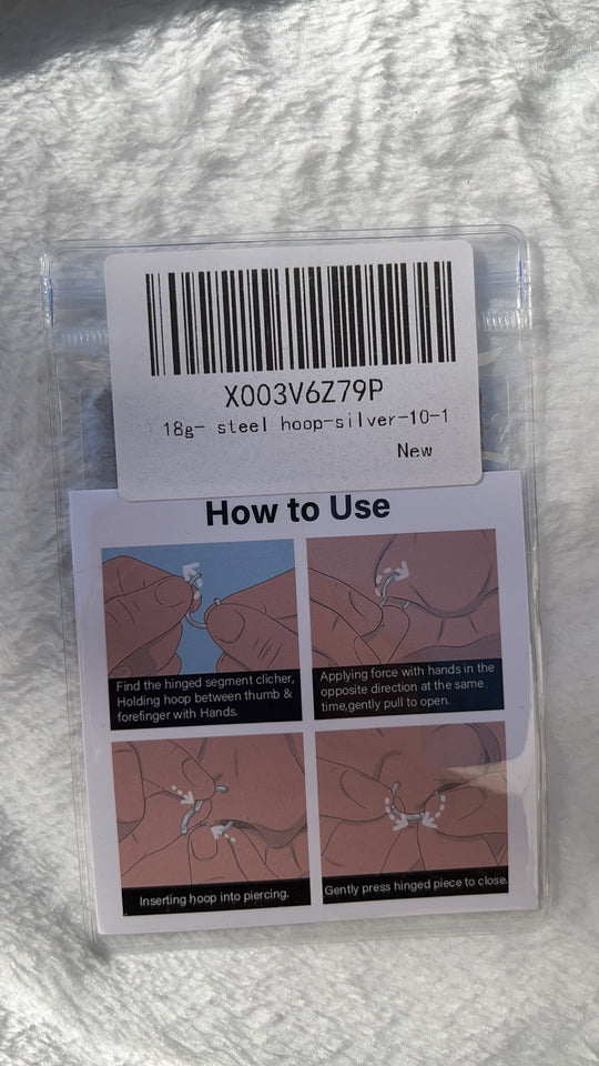 18g- steel hoop-silver-10-1