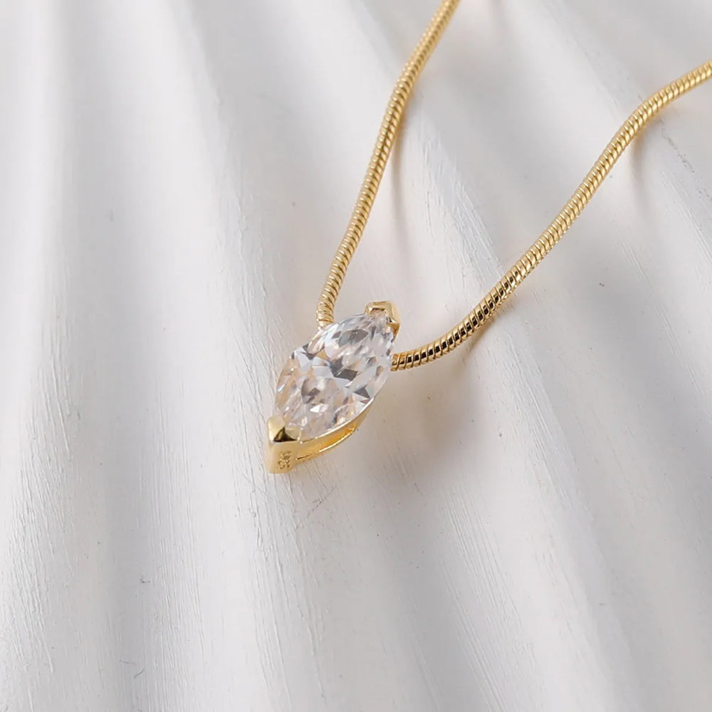 1 Carat Moissanite 925 Sterling Silver Necklace