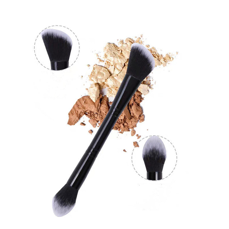 Double Head Makeup Powder Blusher Highlight Brush