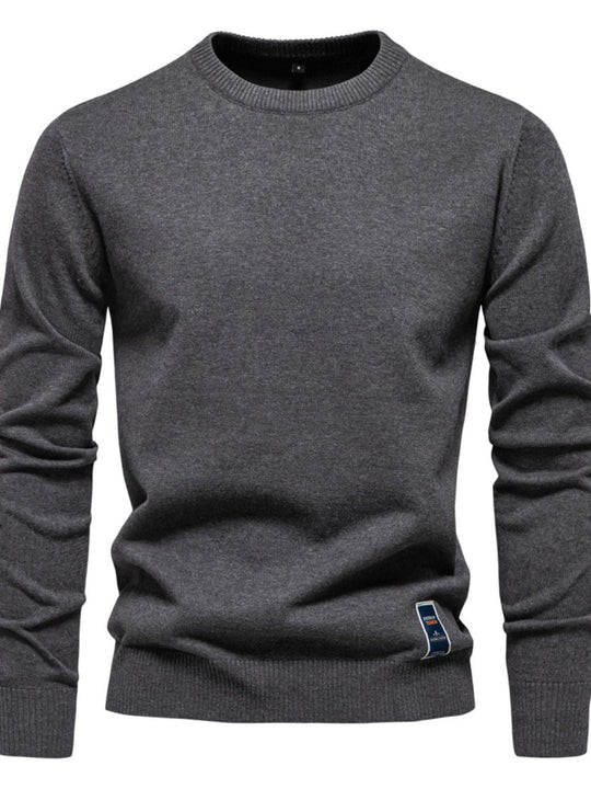 Men's Round Neck Long Sleeve Sweater