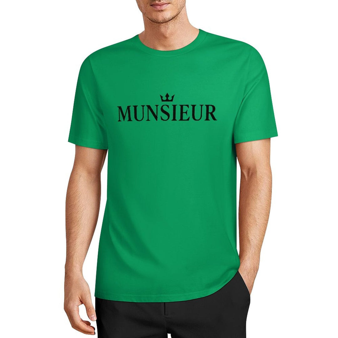 Munsieur Summer Signature Tee for Men Cotton Comfortable