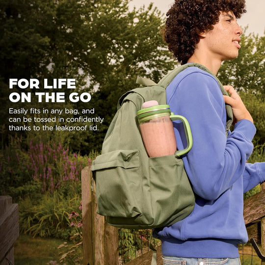 Ninja BlendBOSS | Personal Smoothie Blender & Tumbler | 26oz Travel Tumbler w/Leakproof Lid & Intergrated Chug Spout | AutoIQ Technololgy | 1200 Peak Watt | Watermelon Bubblegum | DB301GNBRN | (NEW)