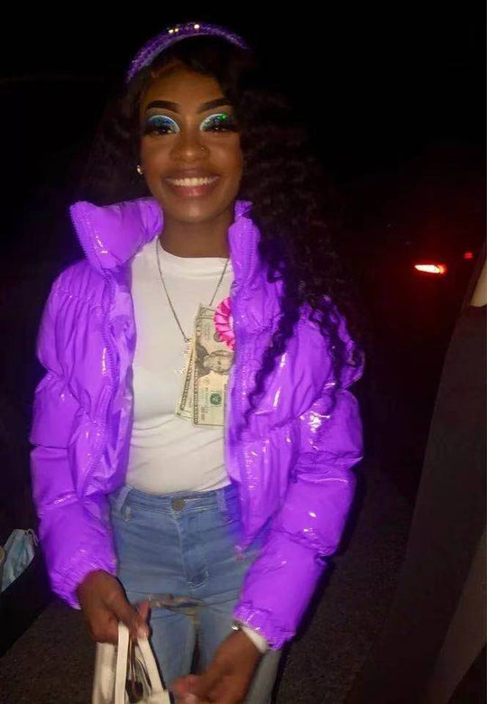 Glossy Bread Jacket Down Cotton Jacket Quilted Jacket