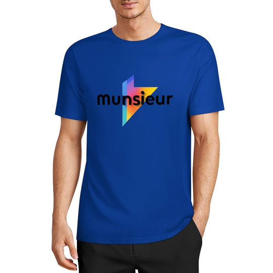Cool Munsieur graphic Tee Cotton Men's breathable