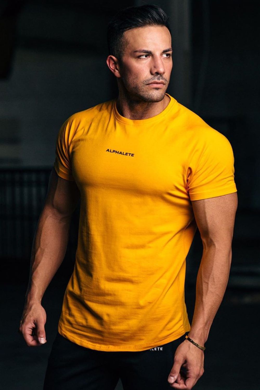 Men's Plus Size Letter Round Neck Short Sleeve T-Shirt