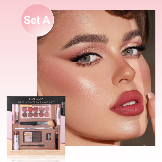 11-piece Set Of Makeup For Beginners Boxes Lipstick Kit