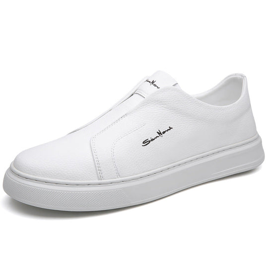 Sneakers with a casual style and anti slip lace up flat bottom with soft sole and soft surface can be easily kicked with one foot