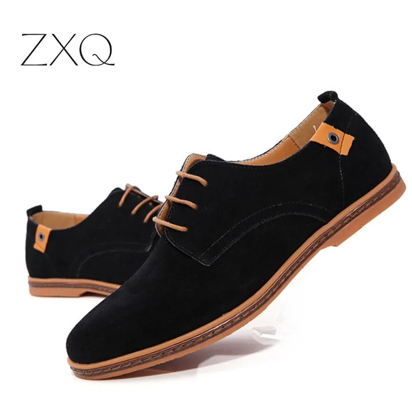 Suede Oxfords Boys Men Leather Shoes - # 	BOAA73610002