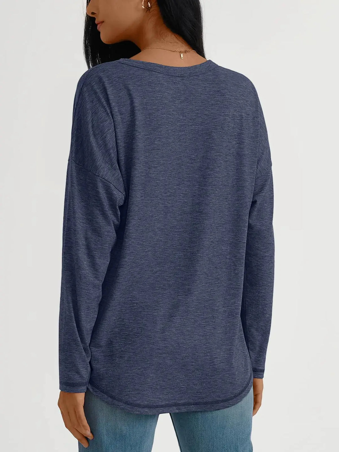 AUTOMET Womens Tops Long Sleeve Shirts Casual Basic Crewneck Oversized Tee Loose Fit