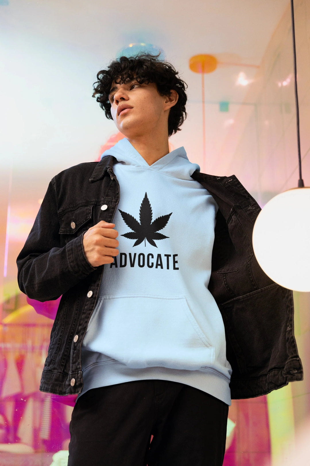 Bold Cannabis Advocate Marijuana Leaf Weed Hoodie