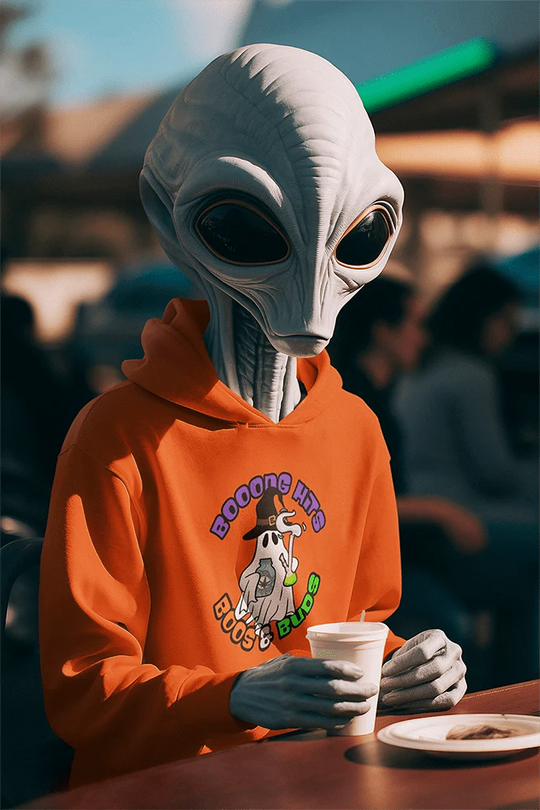Booong Hits Boos & Buds Ghost Cannabis Hoodie