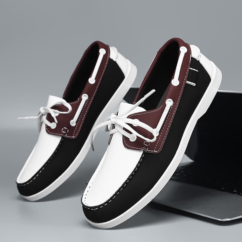 Casual Summer Men's Belted British Style Versatile Loafer Breathable Leisure Work Commuting Lazy Shoes