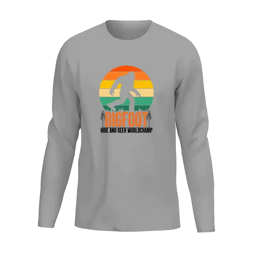 Bigfoot Hide And Seek Men Long Sleeve Shirt