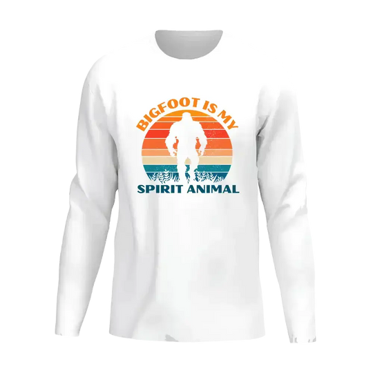 Bigfoot Is My Spirit Animal Men Long Sleeve Shirt