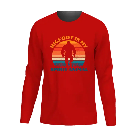 Bigfoot Is My Spirit Animal Men Long Sleeve Shirt