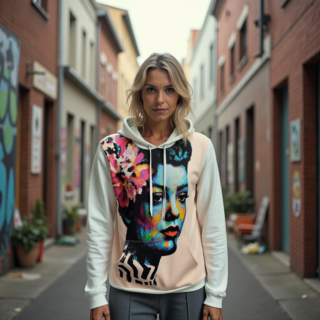 Billie Holiday Remastered Cotton Unisex Pullover Hoodie HUE+MAN Collective