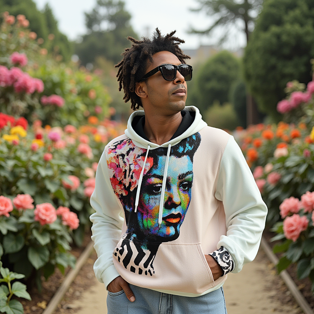 Billie Holiday Remastered Cotton Unisex Pullover Hoodie HUE+MAN Collective