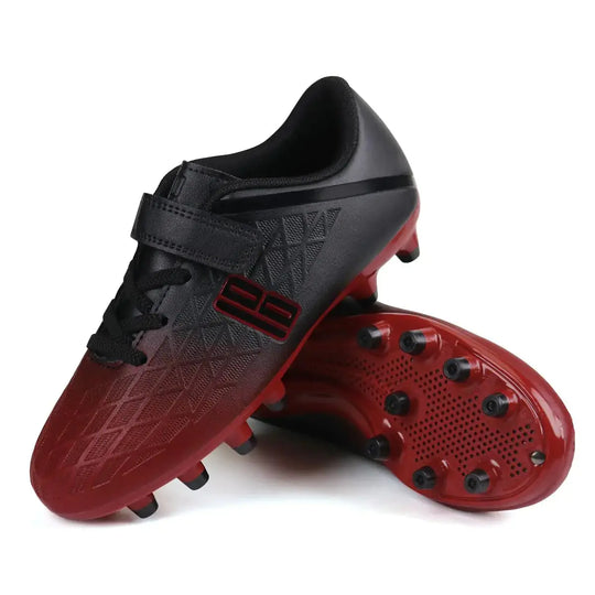 Brooman Kids Firm Ground Soccer Cleats | Boys Girls Athletic Outdoor Football Shoes