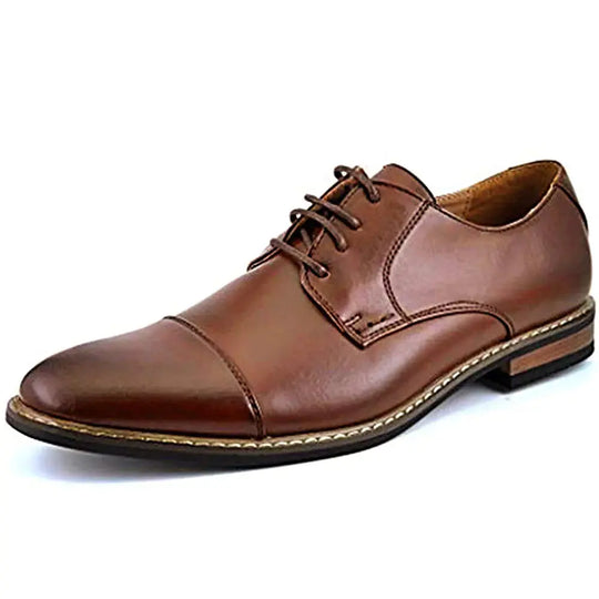 Bruno Moda Italy Men's Prince Classic Modern Formal Oxford Wingtip Lace Up Dress Shoes
