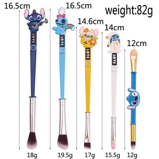 Cute Stitch Makeup Brush Stitch Doll Shaped Gifts Stitch Makeup Brush