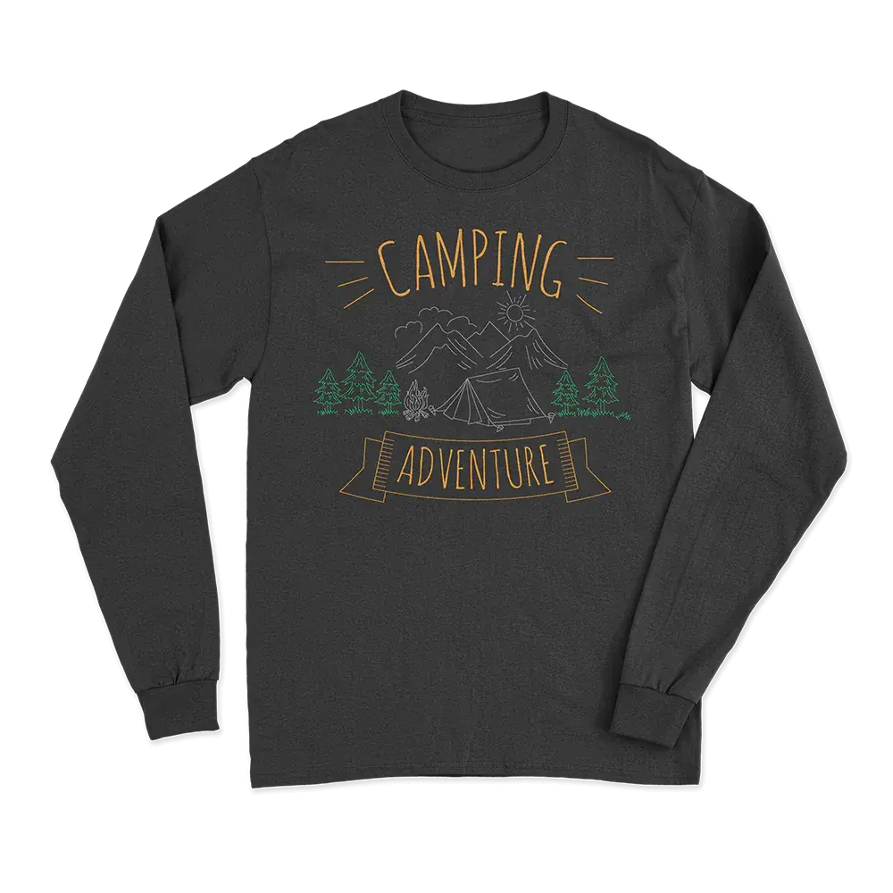 Camping Adventure Men Long Sleeve Shirt