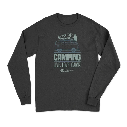 Camping Live Love Camp Men Long Sleeve Shirt
