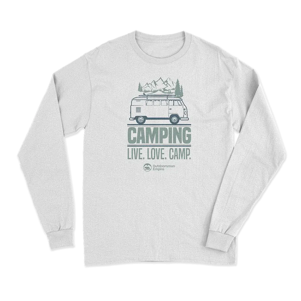 Camping Live Love Camp Men Long Sleeve Shirt