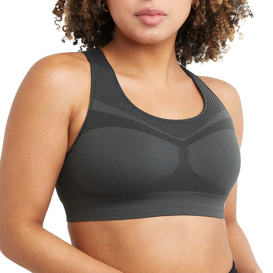 Champion Women's Sports Bra, Infinity Racerback, Moderate Support, Seamless Sports Bra