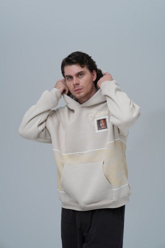 "Change" Panelled Hoodie