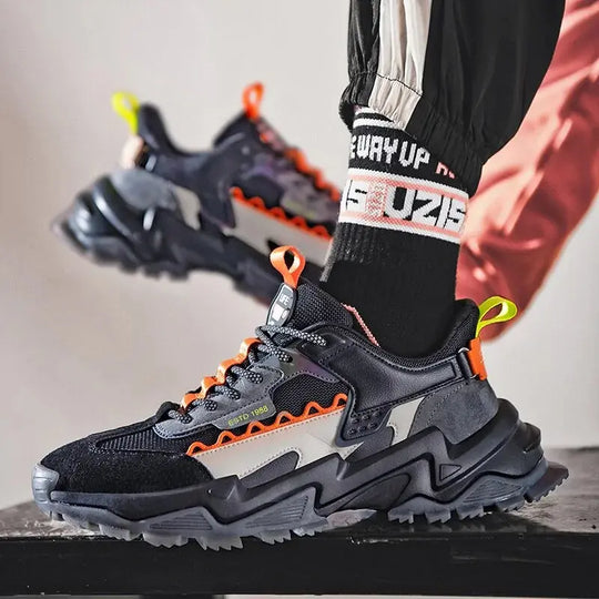 Chic Men's Lace-Up Sneakers