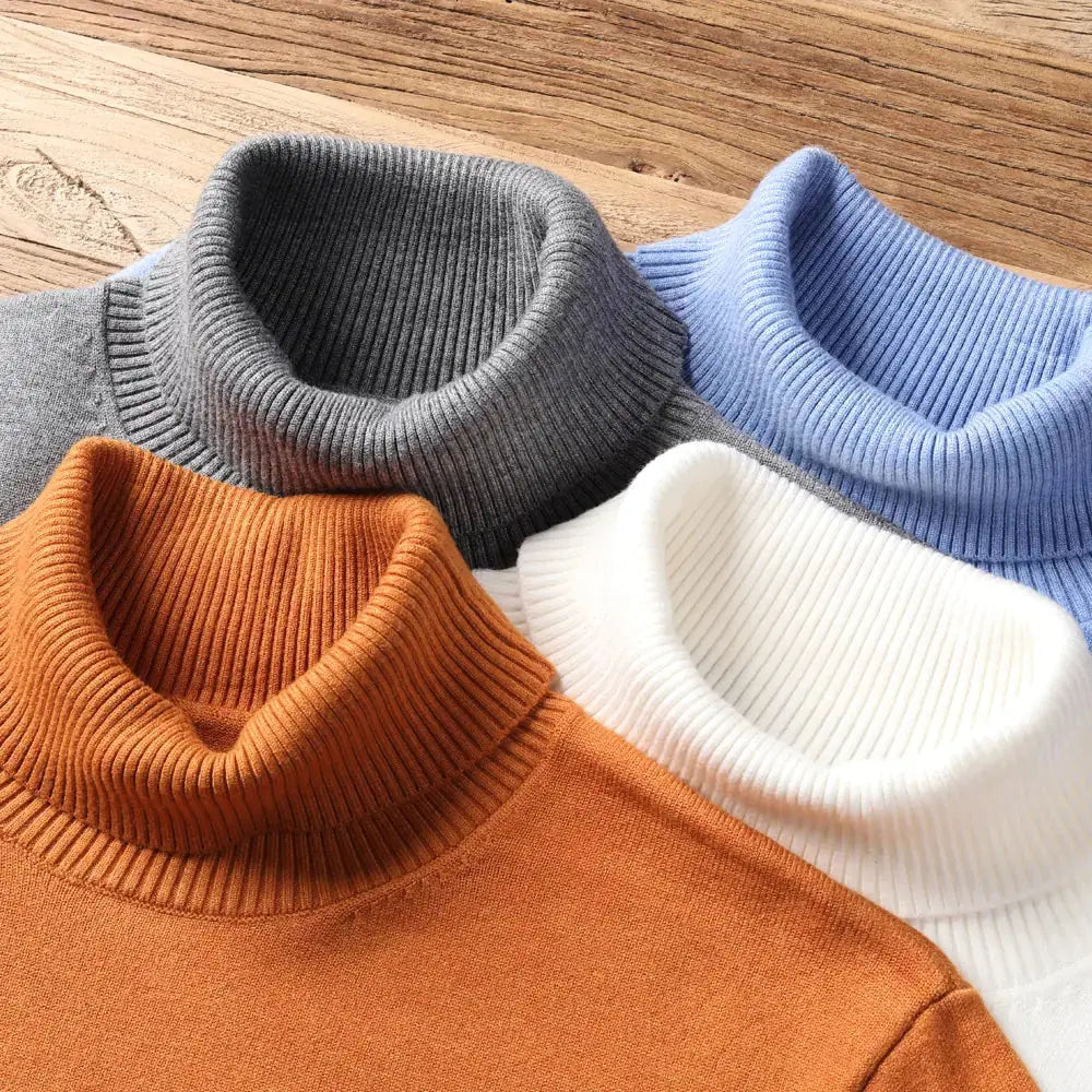 Classic Men's Turtleneck Sweater – Stylish & Warm