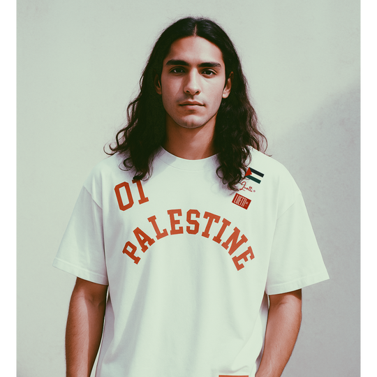"Palestine Football League" Retro Boxy Premium Quality Tee