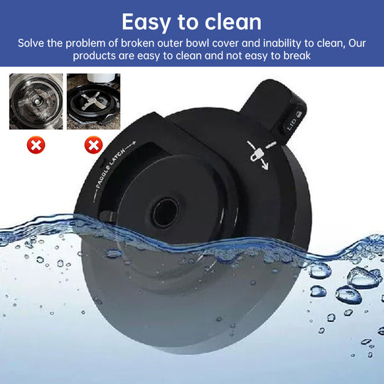 Outer bowl lid for Ninja NC501 NC500 ice cream maker, compatible with NC500 series.