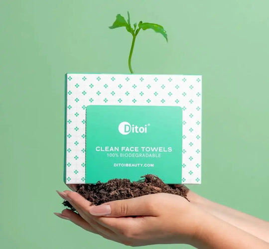 Ditoi 10"×12" Face Towels - Disposable Ultra Soft Face Towelettes XL(Pack of 2)