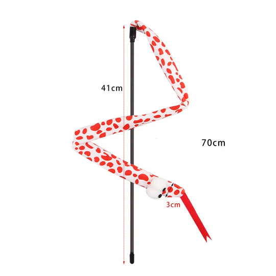 Suction cup cat toy stick that can be attached and held with steel wire multi head interchangeable cat toy and pet supplies