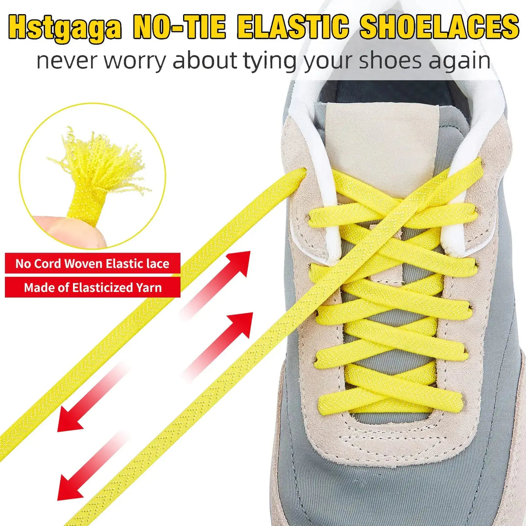 Elastic Shoe Laces for Kids and Adults, Elastic Tieless Shoelaces for Sneakers, Elastic No Tie Shoe Laces Light Blue