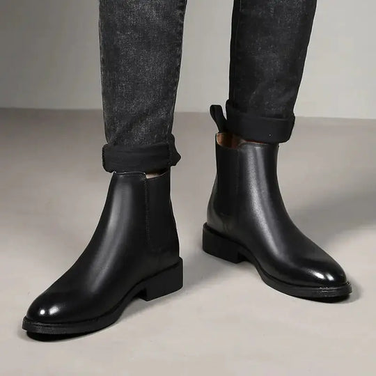Elegant Chelsea Leather Boots for Men