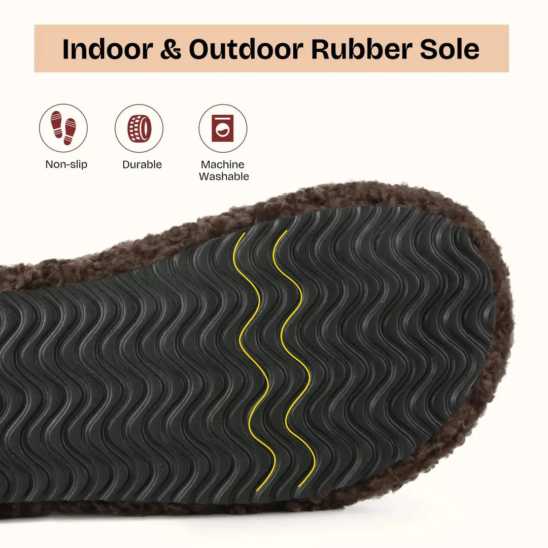 EverFoams Womens Fuzzy Open-toe Slippers | Soft Comfy Memory Foam Indoor House Shoes