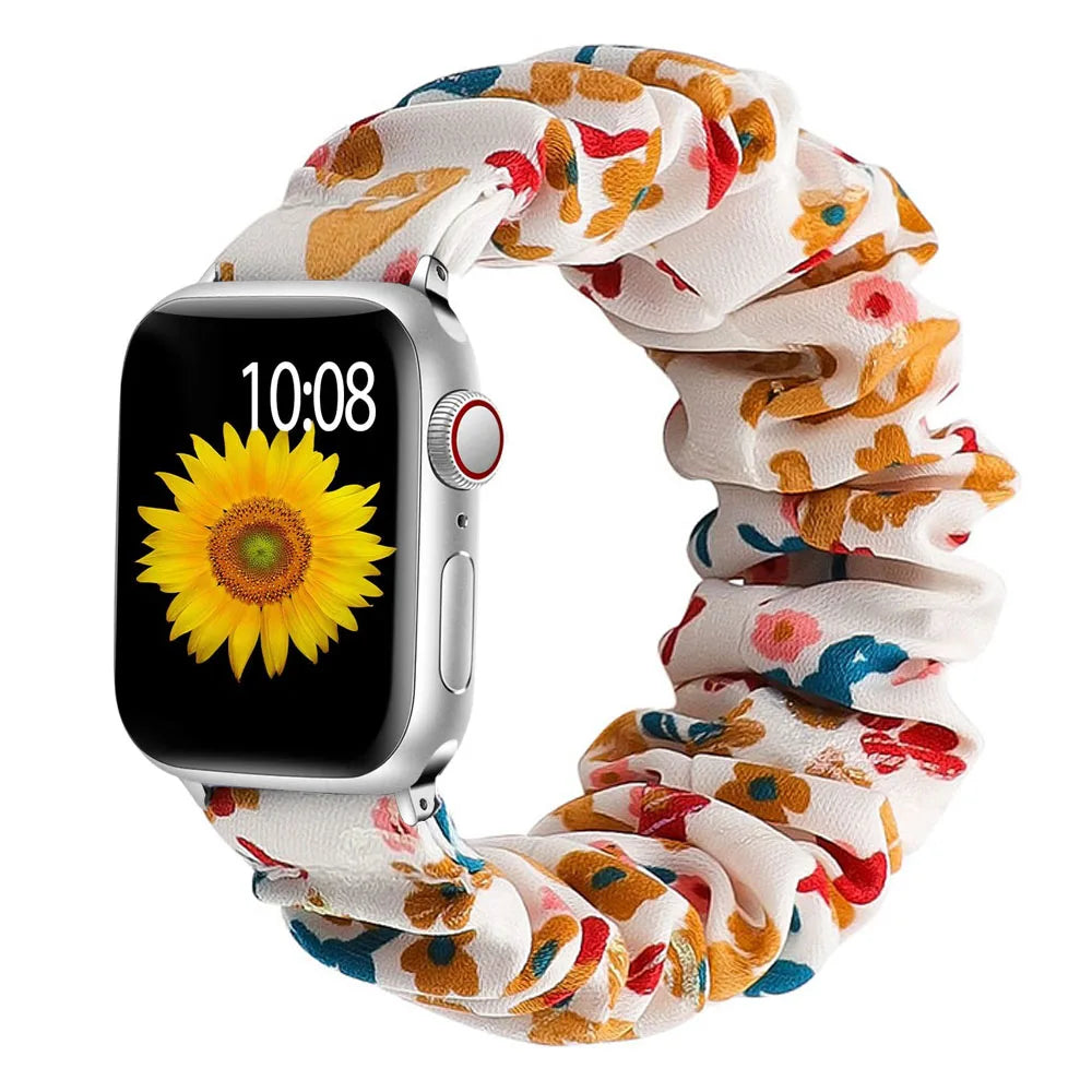 Apple Watch Scrunchie Strap - Soft Elastic Nylon Loop Band