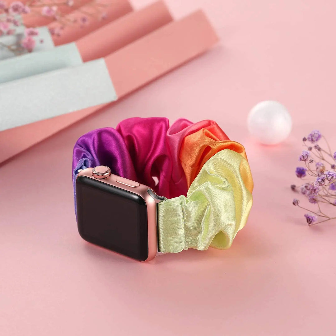 Apple Watch Scrunchie Strap - Soft Elastic Nylon Loop Band