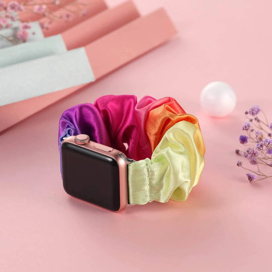 Apple Watch Scrunchie Strap - Soft Elastic Nylon Loop Band