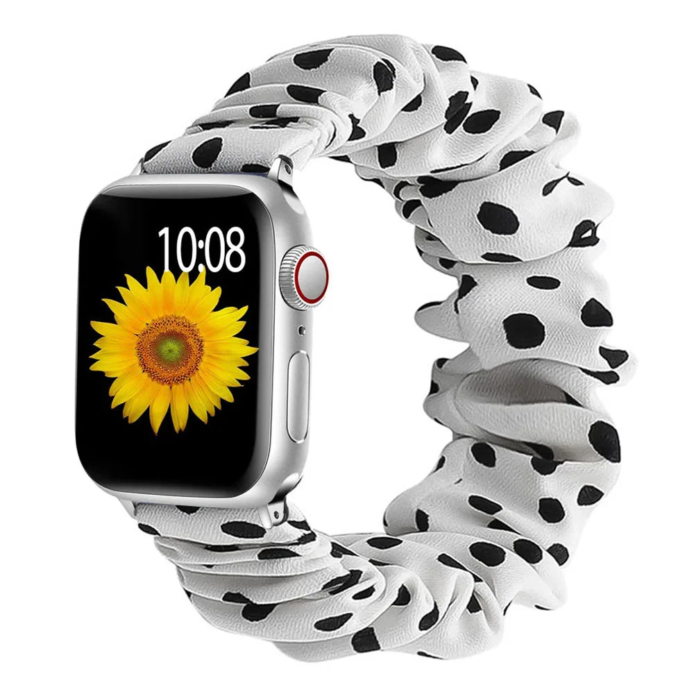 Apple Watch Scrunchie Strap - Soft Elastic Nylon Loop Band